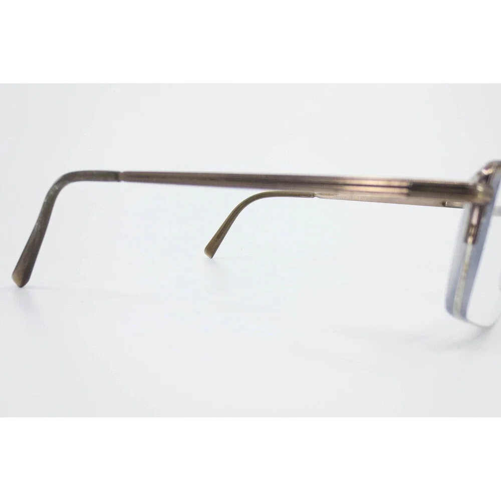 Charmant Titanium Perfection CH11453 LB Brown Semi Rimless Eyeglass Frames 52-18